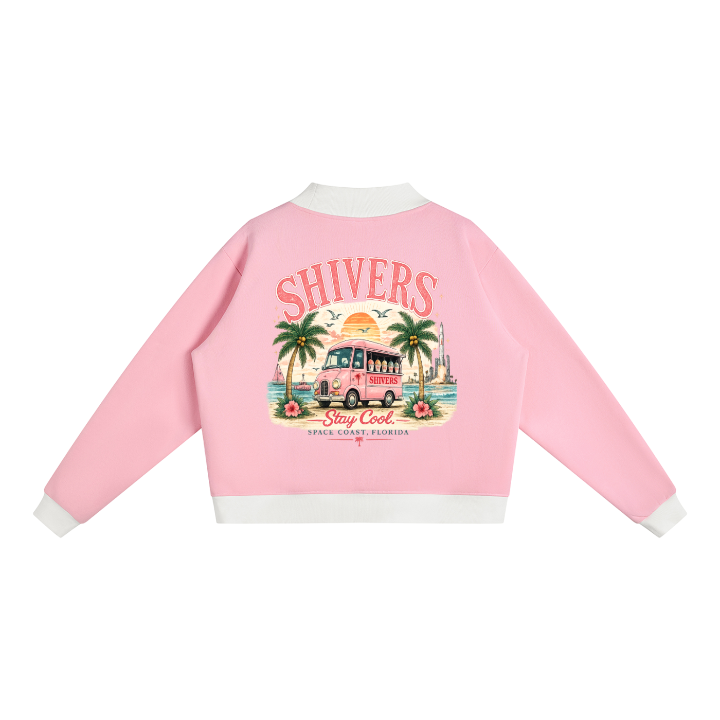 Women’s Mock Neck Crewneck Sweatshirt